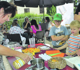 Mit einfachen Mitteln entsteht heilsame Salbe: Die heilende Wirkung von Ringelblumencremes ist nachgewiesen, man kann diese selber herstellen. (Bilder: st.)