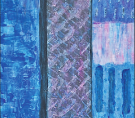 Die Bilder von Regina Zeil sind kraftvoll in Farben und Formen.