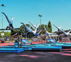 Zeigte sich von seiner besten Seite: Das Barren-Team des STV Schlossrued wurde Vize-Aargauermeister. (Bild: zVg.)