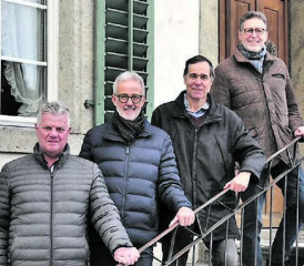Neuer Vorstand: Max Gerber, Jürg Sterchi, Urs Meier und Edy Huser (von links nach rechts) (Bild: zVg.)