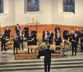 Der Kammerchor «Zürcher Vokalisten» machte auf seiner jährlichen Schweizer Tour zum dritten Mal in Folge Halt im Oberwynental. (Bild: Janine Flückiger)