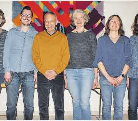 Der aktuelle Vorstand: (v.li) Elisabeth Krack, Patrick Hüsser, Ernst Hofmann, Katharina Eppenberger, Lilo Steiner und Denise Wunderlin. (Bild: zVg.)