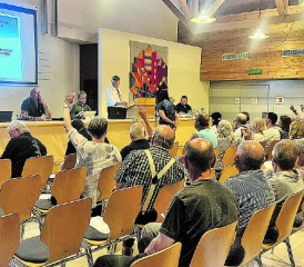 An der Gemeindeversammlung kam es zu vielen Wortmeldungen. (Bild: dr.)