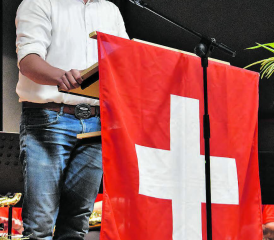 Die Festrede von Grossrat Manuel Kaspar war eine Hommage an «sein» Oberkulm. (Bilder: hg.)