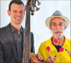 Thomas Lähns am Kontrabass und Erich Fischer am Vibraphon und Gesang bereiten ihrem Publikum ein exklusives Jaszzerlebnis. (Bild: zVg.)