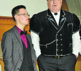 Mit Inbrunst mit dabei: Colin Leandro Schenk stand seinem Vorbild, Ernst Müller, in keiner Weise nach. (Bild: st.)