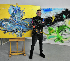 Inspiration holt sich Jonas Deubelbeiss in der Natur – entstanden ist so auch das Werk «Butterfly». (Bild: hg.)