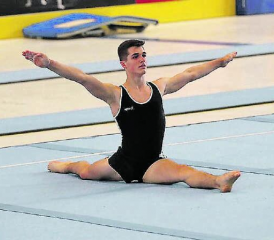 Florian Langenegger kam am Boden zu einer guten Note. In der Endabrechnung reichte das für den hervorragenden 2. Platz. (Bild: zVg.)