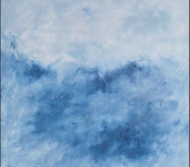 Mit «Licht über Engelberg» zeigt die Künstlerin Brigitte Gautschi Malerei, die das Spiel von Licht, Raum und Stille einfängt – feine Übergänge zwischen Himmel und Erde. (Bild: zVg.)