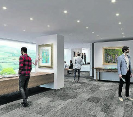 Einzigartiges Museumsprojekt in Beinwil am See geplant: Blick in die künftigen Ausstellungsräumlichkeiten. (Visualisierung: Bellprat Partner AG)