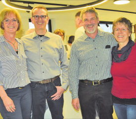 Die Initianten des «Frühlingserwachens» (v.l.): Pascale und Roland Wiederkehr, der Präsident des gvos, Markus Brunner mit Gattin Ilona. (Bilder: st.)