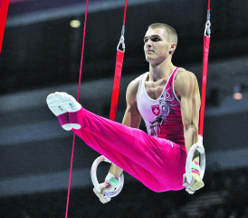 Florian Langenegger im Einsatz an der WM in Liverpool. Aufgenommen im Oktober 2022. (Bild: zVg./STV)