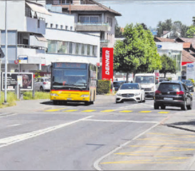 Bushaltestelle Hochhaus Nord: alles wird neu. (Bild: mars.)
