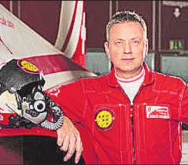 Am 7. April in Gontenschwil zu Gast: Nils Hämmerli, Kommandant der Patrouille Suisse. (Bild: zVg.)