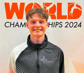 Fabrice Schubert, Satus Gontenschwil nahm an der WM teil. (Bild: zVg.)