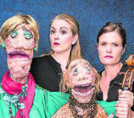 Das Musiktheaterduo Menze & Schiwowa gastiert am 24. Februar in der Aula Oberkulm. (Bild: zVg.)