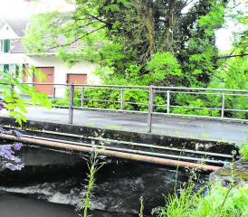 Die Wynabrücke Nr. 8 «Brühlstrasse/Webereistrasse» ist in einem schlechten Zustand und muss ersetzt werden. Die Gemeindeversammlung hat über einen Verpflichtungskredit in der Höhe von 334’000 Franken zu befinden. (Bild: hg.)