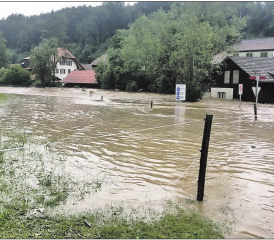 8. Juli 2017: Der Jahrhundertregen richtete im Uerkental grosse Schäden an. Nun soll der Hochwasserschutz kommen. (Bild: WB-Archiv)