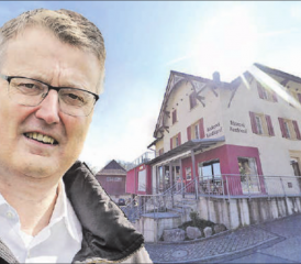 Abschied nach jahrelangem Ringen: Thomas Burgherr sieht keine Chance mehr, den Dorfladen weiterzubetreiben. (Bildmontage: Raphal Nadler/Bilder: Raphael Nadler/zVg.)