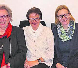 Der Vorstand des FTV Menziken: Lisebeth Mäder, Ruth Schweizer, Ruth Domedi, Susanne Hofmann und Lisbeth Hofmann. (Bild: zVg.)