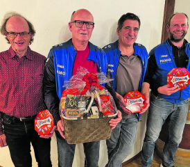 Treue Helfer: (v.l.) Wolfgang Rytz, Peter Siegrist, Markus Hirt und Patrick Kasper. (Bild: zVg.)