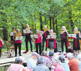 Das Ensemble Panelodie bot dem Publikum mit seiner musikalischen Darbietung eine Auszeit vom Alltagsstress. (Bild: jaf.)