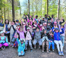 Waren sichtlich begeistert: Die Kinder an der diesjährigen Ferienplausch-Woche. (Bild: zVg.)