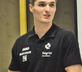 Er blieb trotz grossen Erfolgen am Boden: Florian Langenegger gab Einblick in sein Privatleben ausserhalb des Turnsports. (Bild: Frieda Steffen)