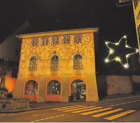Die Weihnachtsbeleuchtung in Beromünster bringt Licht in die – was das Tageslicht angeht – dunkle Adventszeit und erhellt Herz und Gemüt. (Bild: Andreas Walker)