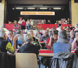 Besuchermagnet: Viele wollten sich das angepriesene Menü nicht entgehen lassen und besuchten den Bazar zum Mittagessen. (Bild: zVg.)