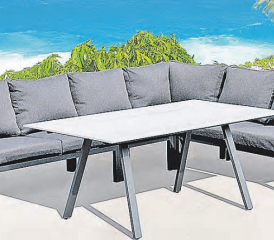 Daumen drücken! Sind die neuen Gartenmöbel erst einmal ausgesucht, braucht es nur noch möglichst viele Sonnentage. (Bild: zVg.)