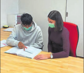 Mithusan Mohanathasan und Martina Hilfiker