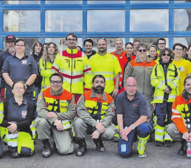 An der grossen Sanitätsübung der ZSO aargauSüd nahmen rund 50 Personen teil. (Bilder: zVg.)