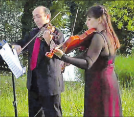 Mit Giovanni Barbato und Nadiya Husar-Barbato: Die Serenade am Hallwilersee fand im Seerose Resort & Spa statt. (Bild: Youtube)