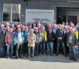 Gelungen: Der Seener Männerstamm war zu Gast bei der Robert Ott AG. (Bild: zVg.)