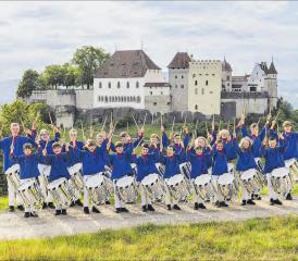 Freuen sich auf das «Eidgenössische» zu Hause: Die Jungtambouren des Tambourenvereins Lenzburg. (Bild: zVg., Daniel Kühne)