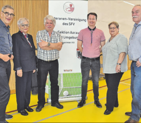Den bisherigen Vorstand erweitert: Heinz Rüegg, Marlen Both (neu), Manfred Buser (neu), Tobias Zaugg, Doris Imhof und Beno Müller, nicht abgebildet Sportchef Roger Wehrli. (Bilder: Alfred Weigel)