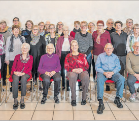 Der Wynentaler Chor Allegro: Auf den ersten Blick sieht die Mitgliederzahl erfreulich aus, aber neue Sängerinnen und Sänger sind jederzeit herzlich willkommen. (Bild: zVg.)