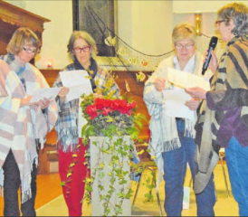Sie gestalteten die liturgische Feier wesentlich mit: Elsbeth Gysel, Cathérine Ducret, Rosmarie Leuenberger und Eva Lüscher. (Bilder: st.)