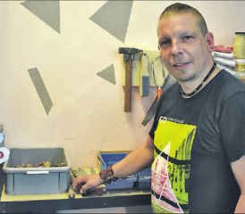 Laurent Perchtold aus Burg hat sich in Unterkulm sein Kreativ-Atelier eingerichtet. (Bilder: hg.)