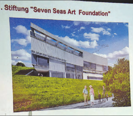 Das geplante Museum der «Seven Seas Art Foundation»: Gibt schon im Vorfeld der Gemeindeversammlung zu reden. (Bild: mars.)