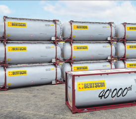 Die Bertschi-Flotte wächst stetig: Anfang 2022 konnte die Bertschi Gruppe den 40’000. Container in Verkehr bringen. (Bild: zVg.)