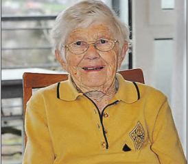 Marie Häusler aus Menziken feiert morgen Mittwoch, 20. März ihren 98. Geburtstag. (Bild: zVg.)