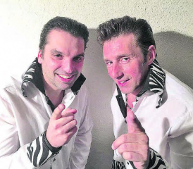 Alain Boog (li.) und Nico Brina: Zusammen reissen sie mit ihrem rasanten Spiel die Zuhörer förmlich aus den Stühlen. (Bild: zVg.)