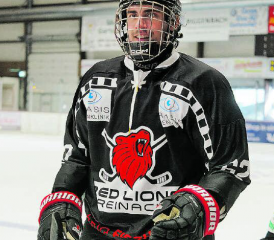 Der rote Löwe bleibt auch weiterhin Teil des Logos, aber der Name ändert zu Hockey Reinach. (Archivbilder: Roland Jaus)