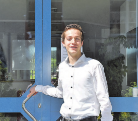 Luca Zanatta: Seit bald einmal drei Jahren ist der 22-Jährige Gemeindeschreiber von Leimbach. (Bild: zVg.)