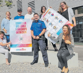 Das OK «Conaction» Schöftland: In der Bildmitte zu erkennen ist Alain Marti, der als Gruppenchef Prävention der Regionalpolizei Zofingen in Sachen «Conaction» alle Fäden in der Hand hat. (Bild: Remo Conoci)