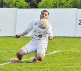 Die Oberentfelder Faustballer können am Final4-Turnier vor Heimpublikum spielen. (Bild: Alexander Stürchler/Swiss Faustball)
