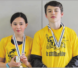 Ausgezeichnet als schnellste/r Kulmer/in: Ramona Rüetschi und Loris Hell waren die schnellsten unter den gestarteten Schüler/innen.