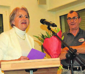 Sie hatten allen Grund zur Freude: Frau Gemeindeammann Renate Gautschy und Sergio Bianchi, der Initiator der Ausstellung. (Bilder: st.)